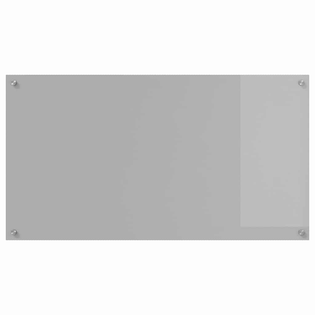 Kitchen Backsplash Light grey 110 x 60 x 0.6 cm Tempered Glass